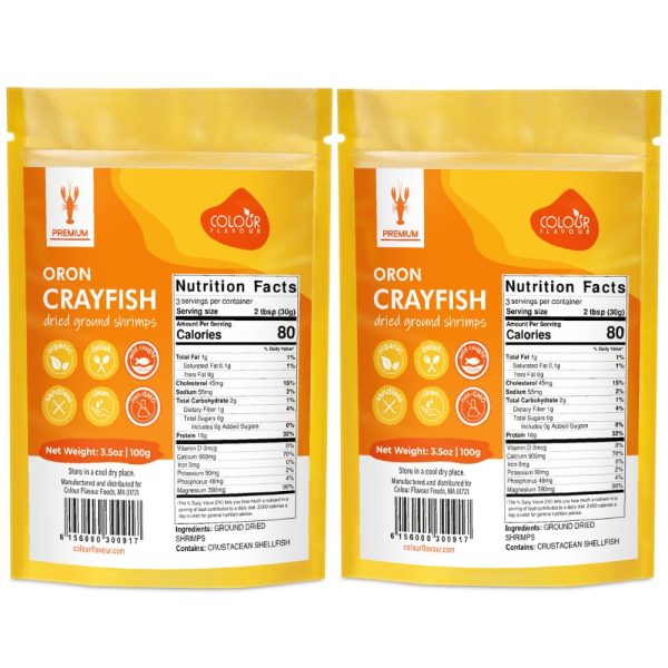 Colour Flavour Crayfish Powder Protein Vitamin D Brain Boost-0