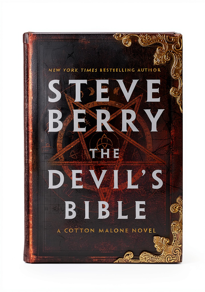 Reader enjoying Cotton Malone novel on a Kindle device
