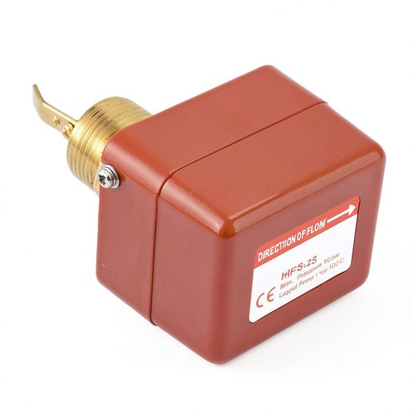 Paddle Flowing Control Switch, Partial Stainless Steel Type 6-380V 1" Paddle Type Liquid Water Paddle Control Switch 1.0MPa SPDT Contacts for Water Treatment System AC Water Cooling Unit-8