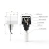 Water Switch HFS-15 Thread Double Throw SPDT 220VAC 15A 1.0Mpa-2