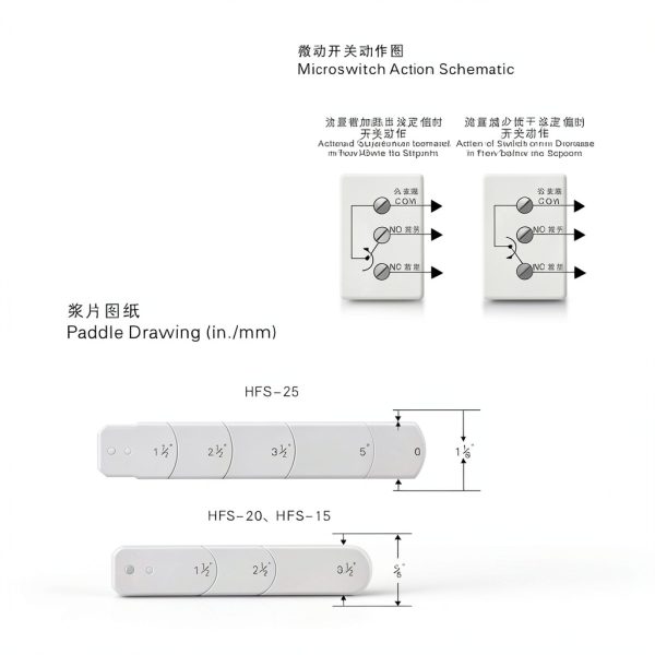 6-380V Paddle Water Switch by YWBL-WH Partial Stainless Steel SPDT-6