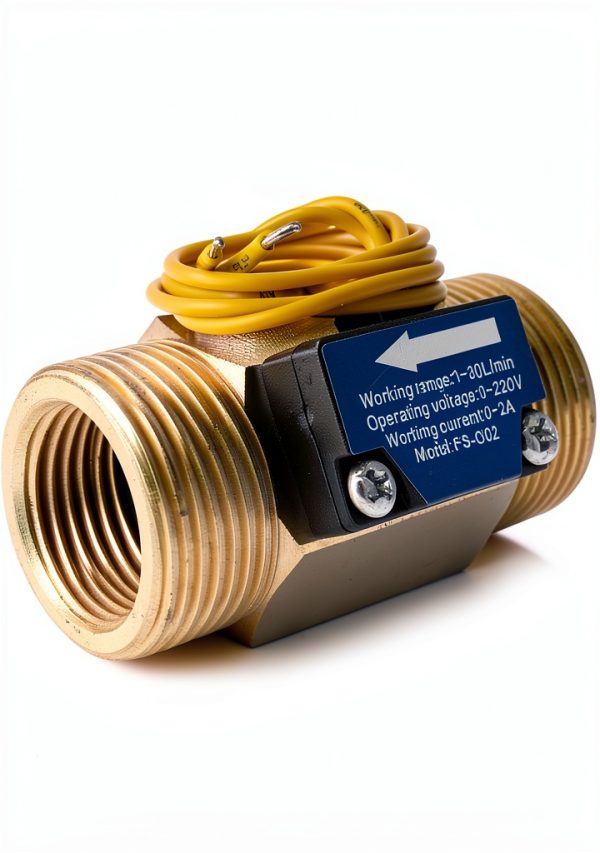 DIGITEN FS-C02 Brass Flow Switch 3/4" BSP Male Thread 1-30L/min 0-220V-2