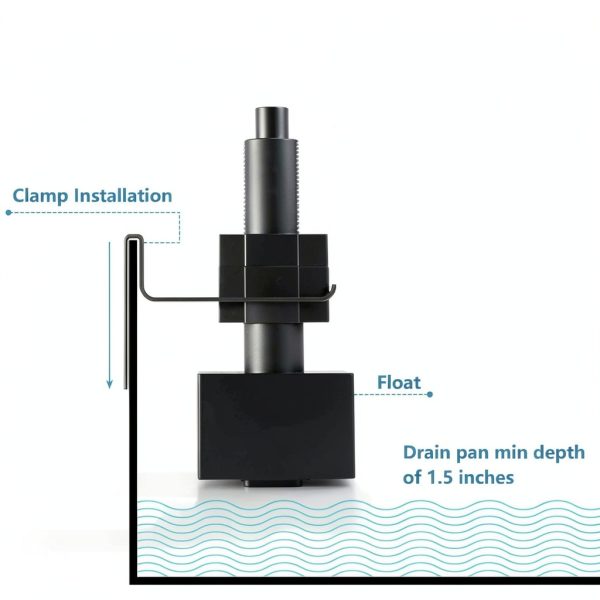 SS3 Float Switch with Bracket 2Pcs HVAC Drain Pan Condensate Sensor-2