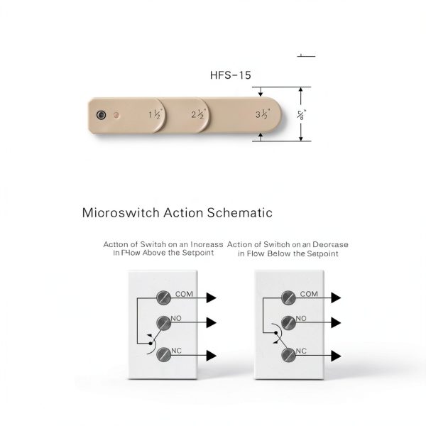 Water Switch HFS-15 Thread Double Throw SPDT 220VAC 15A 1.0Mpa-3