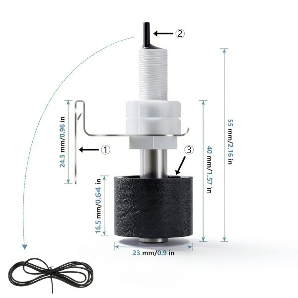 SS3 Float Switch with Bracket 2Pcs HVAC Drain Pan Condensate Sensor-1