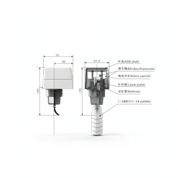 6-380V Paddle Water Switch by YWBL-WH Partial Stainless Steel SPDT-5