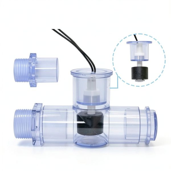 SS1 Condensate Float Switch GZKEFEIS Blue PVC 3/4" Adaptor 6FT Wire-2